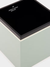 Maison Sarah Lavoine Lacquered Green Grey Tissue Box