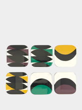 Maison Sarah Lavoine Tchin Coasters in Multicolour Set of 6
