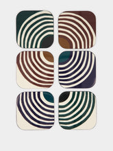 Maison Sarah Lavoine Mirage Multicolour Lacquered Coasters Set