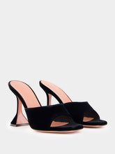 Amina Muaddi Lupita Velvet Mules 95mm