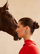 Begüm Khan Crystal Turkoman Horse Clip-On Earrings