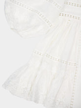 Zimmermann Ivory Lace-Trimmed Mini Dress