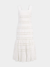 Zimmermann Ivory Pop Trimmed Midi Dress