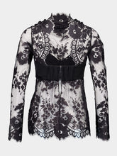 Zimmermann Black Illustration Lace Bow Bodice