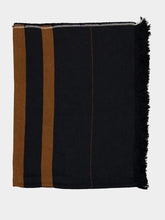 Libeco Oscar Black Throw