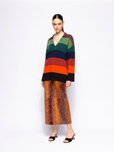 Paula Luna Snakeskin-Effect Leather Skirt