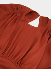 Zimmermann Chestnut Eden Cascading Midi Dress