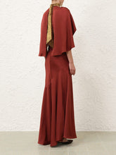 Zimmermann Chestnut Eden Cascading Midi Dress