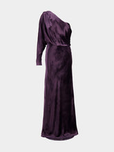 Zimmermann Illustration Asymmetric Velvet Gown