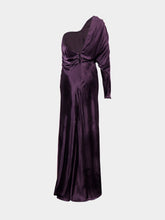 Zimmermann Illustration Asymmetric Velvet Gown