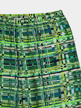 Ferragamo Check Print Wide Leg Trousers