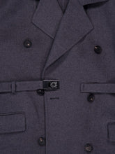 Ferragamo Grey Wool-Cashmere Belted Jacket