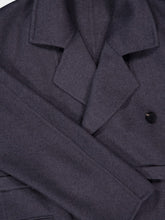 Ferragamo Grey Wool-Cashmere Belted Jacket
