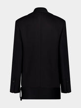Ferragamo Black Wool Cashmere Peacoat