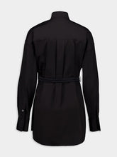 Ferragamo Black Long-Sleeved Shirt with Bib