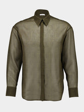 Olive Green Ferragamo Monogram Shirt