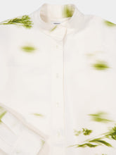 Ferragamo White Blossom Print Shirt Dress