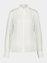Ferragamo Mascarpone Monogram Silk Shirt