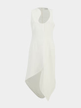 Ferragamo White Sleeveless Midi Dress