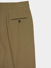 Lead Brown High-Waisted Pleated Trousers | PDP - Fashion Clinic
