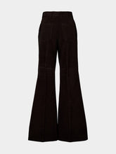 Ferragamo Dark Espresso Wide-Leg Corduroy Trousers