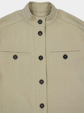 Ferragamo Sand Cotton-Silk Saharan Jacket