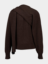 Ferragamo Swedish Clay Mélange Wool Cardigan