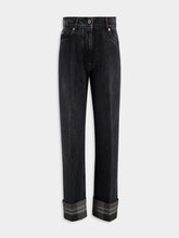 Ferragamo Black Turn-Up Jeans