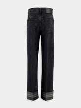 Ferragamo Black Turn-Up Jeans