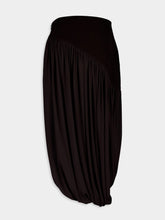 Ferragamo Dark Espresso Draped Skirt