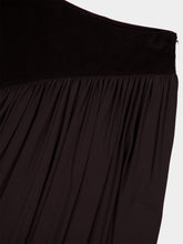 Ferragamo Dark Espresso Draped Skirt