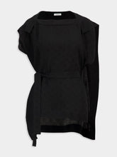 Ferragamo Black Silk Blouse with Waist Detail