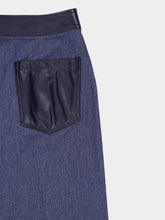 Ferragamo Blue High-Waisted Wide-Leg Denim Trousers