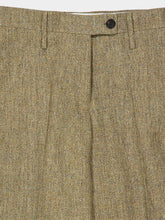 Ferragamo Beige Tailored Linen Trousers