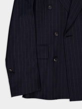 Ferragamo Charcoal Pinstripe Wool Blazer