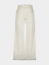Ferragamo Mascarpone Frayed Straight-Leg Jeans