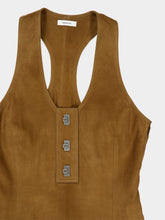 Ferragamo Clay Racer Back Nubuck Dress