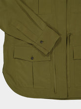Ferragamo Olive Green Silk Safari Overshirt