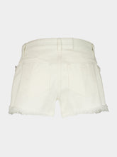Ferragamo Mascarpone Frayed Denim Shorts