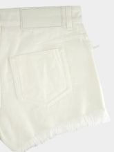 Ferragamo Mascarpone Frayed Denim Shorts