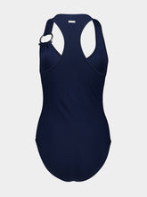 Ferragamo Navy Gancini One-Piece Swimsuit