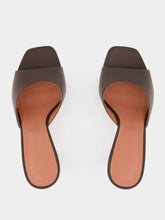 Lupita Nappa Heeled Mules in Coffee | PDP - Fashion Clinic