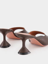 Lupita Nappa Heeled Mules in Coffee | PDP - Fashion Clinic