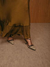 Manolo Blahnik Black GISH Lizard 70 Print T-Bar Pumps