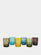 Polspotten Set of 6 Cuttings Tumblers Glasses
