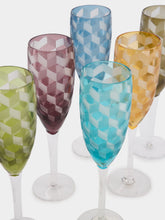 Polspotten Set Of 6 Campagne Flute Glasses