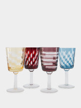 Polspotten Set of 4 Tubular Wine Glasses