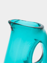 Polspotten Turquoise Glass Jug
