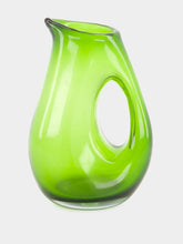 Olive Green Jug with Hole