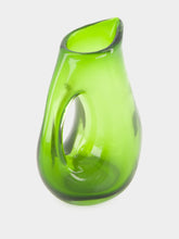Olive Green Jug with Hole